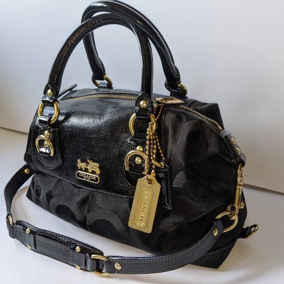 Coach Handbags - Coach Leather and Canvas Bag - Barely used